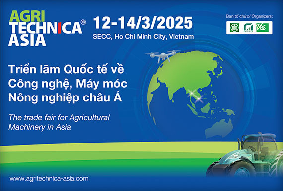 AGRITECHNICA ASIA 2025(12–14/03): Máy móc nông nghiệp – SECC, Q.7