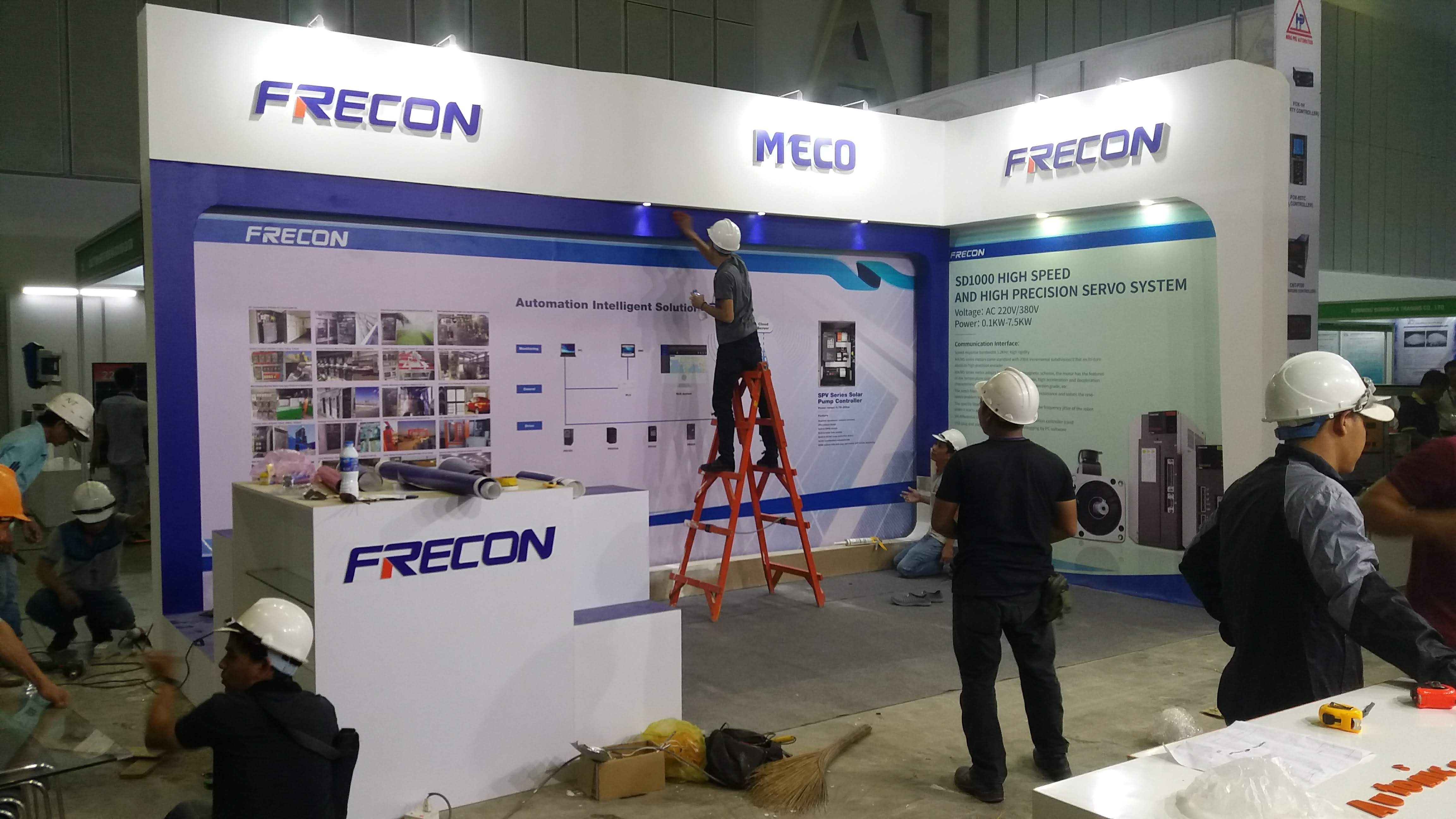 Thi công gian hàng triểm lãm tại Đà Nẵng.